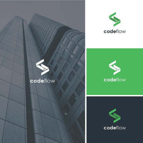 Logo concept #1 for codeflow