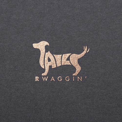 “Tails” logo made of custom letters
