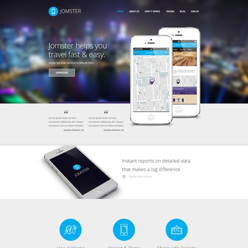 website design for JoomlArt JDesigner Contest #1: Where Minimalistic meets Simplicity