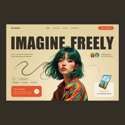 Web Site for Drawing app — Drawly