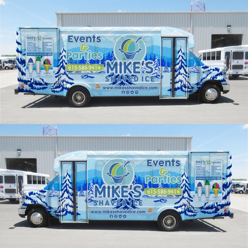 Shaved Ice Food Truck Wrap