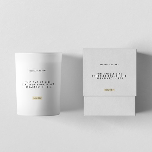 Candle label design
