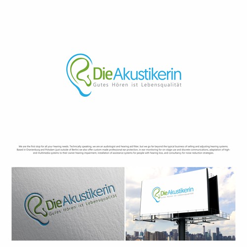 Die Akustikerin needs a great logo for better hearing