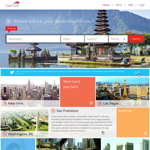 Exciting new TRAVEL website for Tripcape
