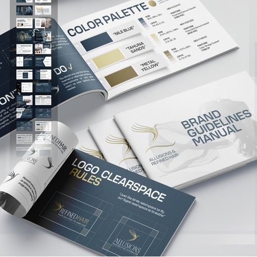 Allusions / Refined Hair Brand Guidelines Manual