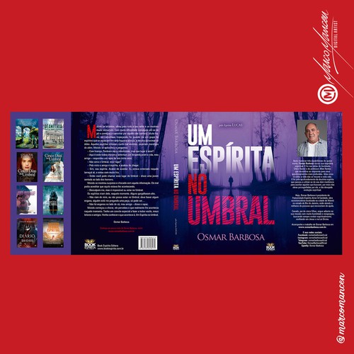 Book Cover Design, Capa de Livro Um Espírita no Umbral