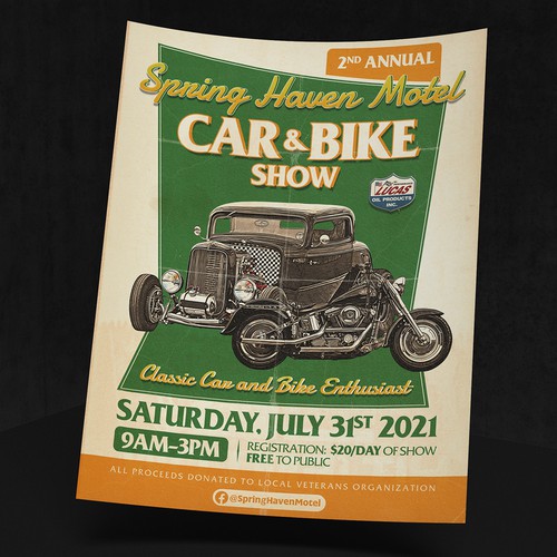 Vintage Motor Show Flyer