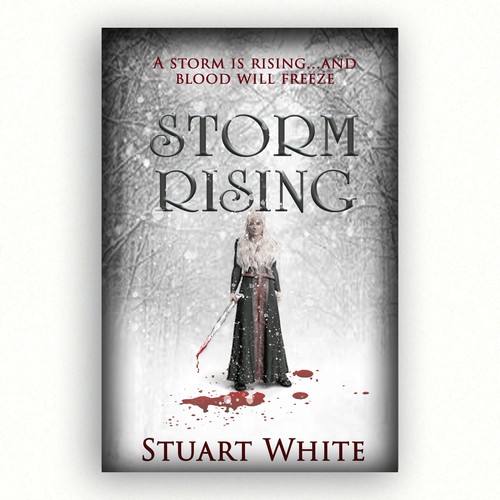 Book cover design for a YA fantasy 'Dark Frozen' (1st book in a new series)