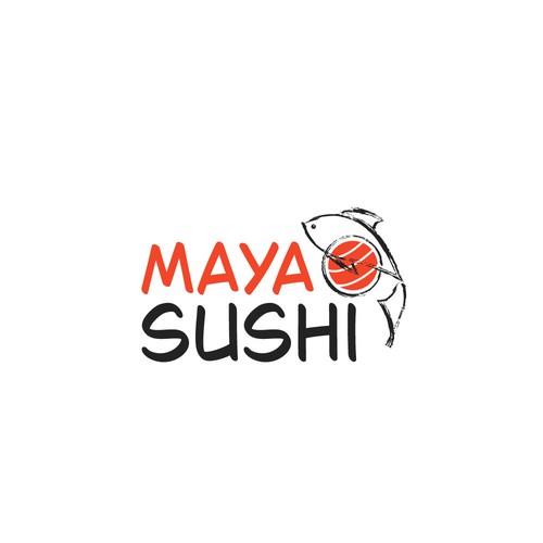 Design a modern, elegant logo for sushi restaurant
