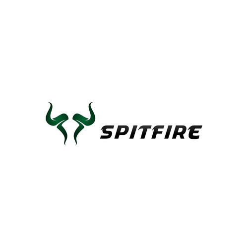 Bold and Masculine logo design concept for spit fire brand
