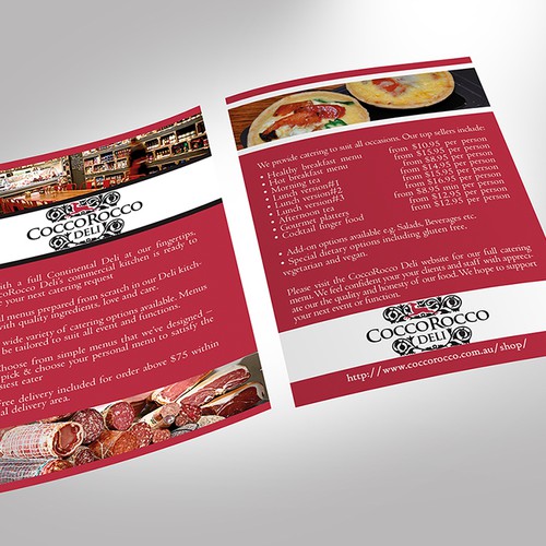 CORPORATE Catering A6 Double Sided Brochure