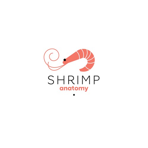 Funky Shrimp Anatomy Design for a Restaurant Logo