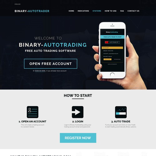 Creating Website For Binary-autotrading