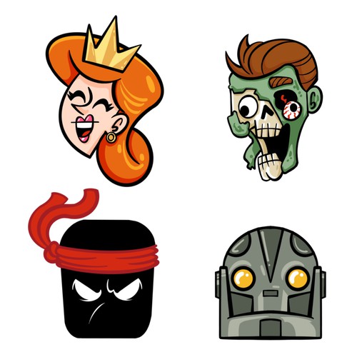 Icon designs for card game