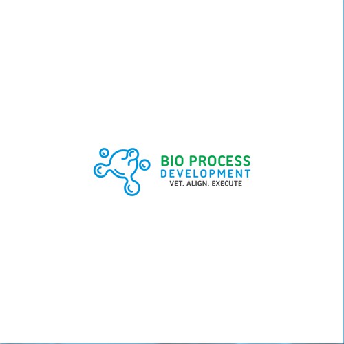 Monoline logo concept for Bio Process Development