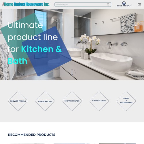 Home page design for plumbing shop