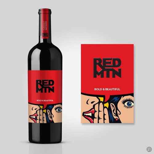 Wine label design