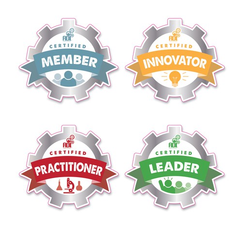 Education Industry Badge Stickers