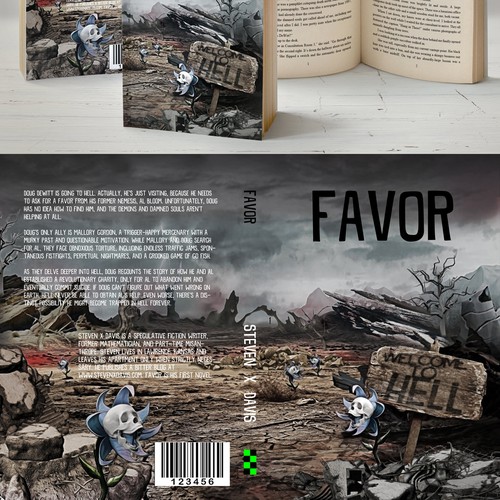 Book Cover Design - Hellish Gray Wasteland