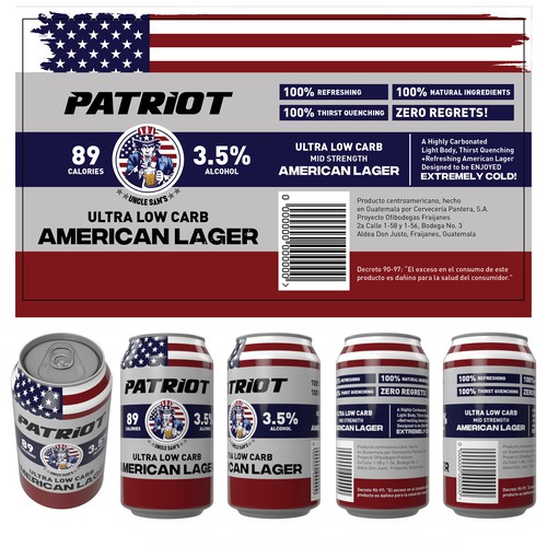 Patriot Beer Packaging Design