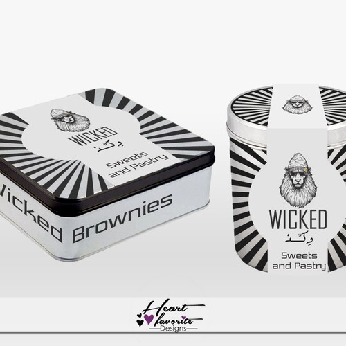 Wicked Brownies Tin Packaging Concept