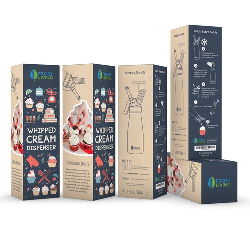 Whipped Cream Dispenser Packaging Design