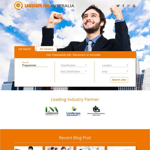 New look for landscape jobs website