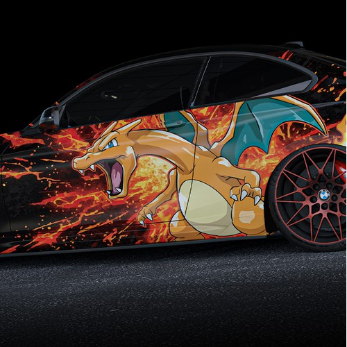 Charizard Car Wrap