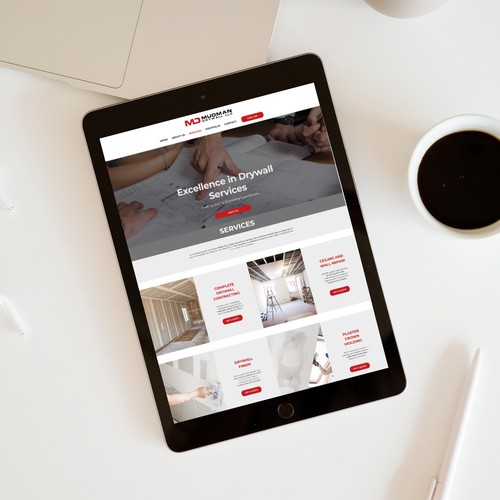 Website Design for Mudman Drywall