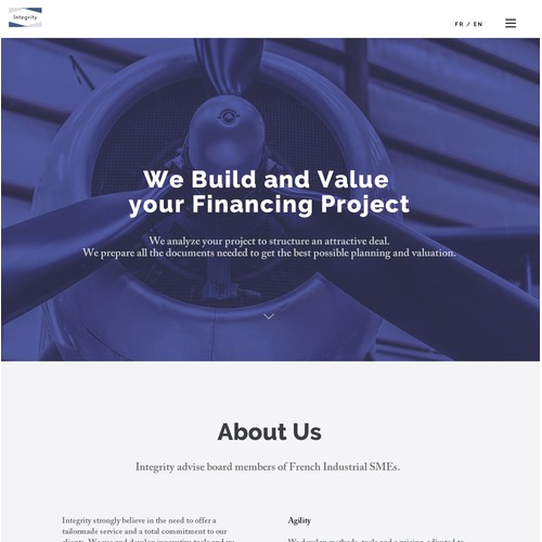 Landing page design