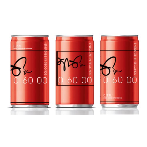 Product label for "60 seconds" ENERGY DRINK. Guaranteed to award the prize!