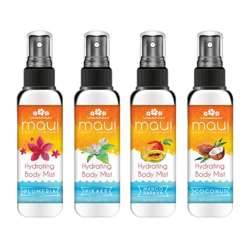 Label design for body mist