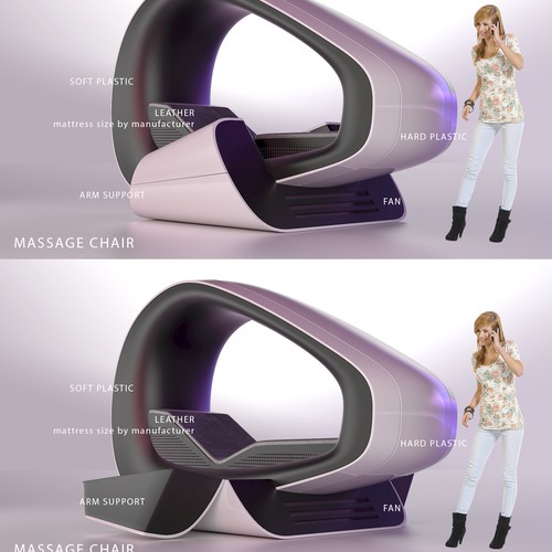 Design innovative new 3D panels for massage chairs