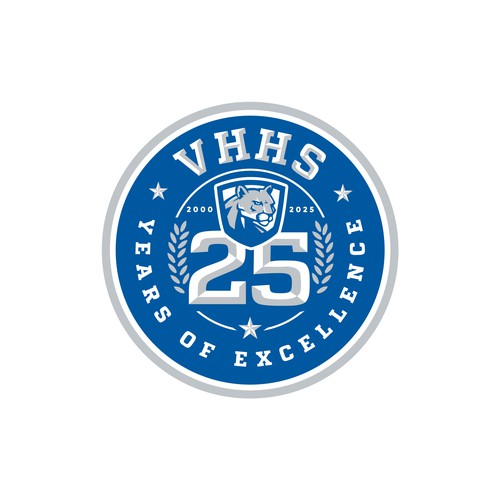 Logo for school's 25th year of excellence