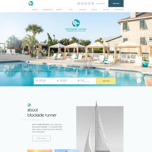 Boutique Beach Resort Website Redesign