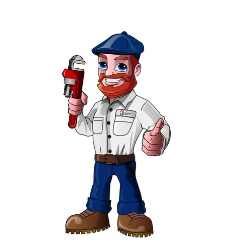 plumber mascot design