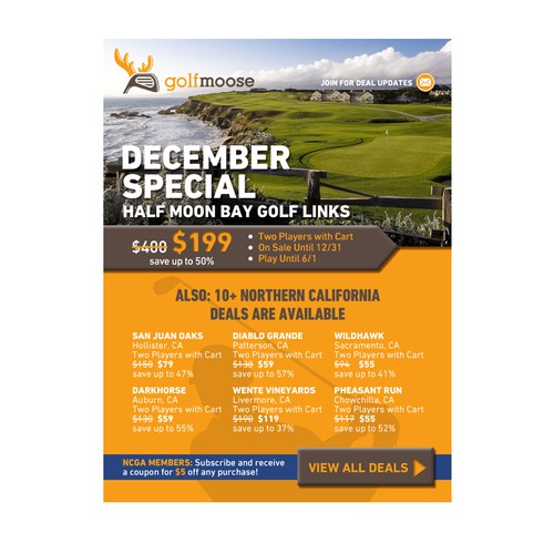 golfmoose - Email Marketing Flyer