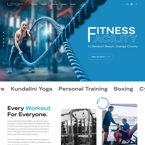 Private Gym Website Re-Design To Attract High Net Worth Clients