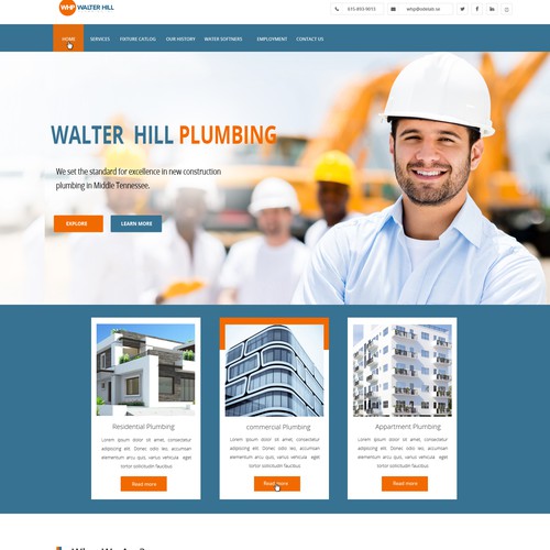 Walter Hill Plumbing website