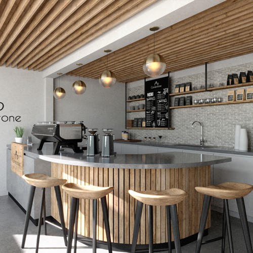 Coffee Shop Interior Rendering