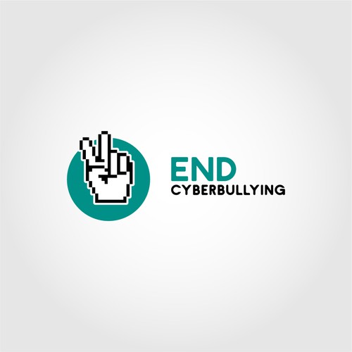 End Cyberbullying logo design concept