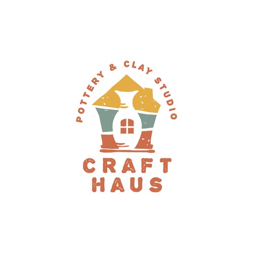 Minimalist concept logo for a pottery studio