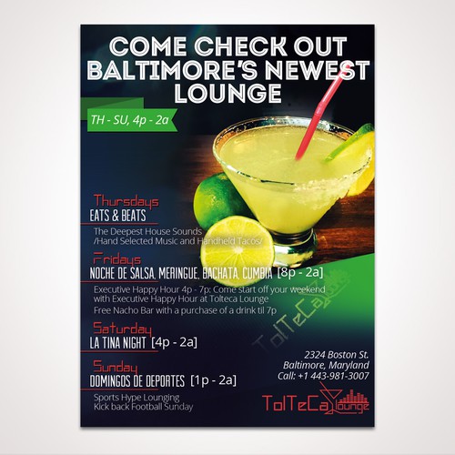 Magazine AD for Tolteca Lounge - winner entry