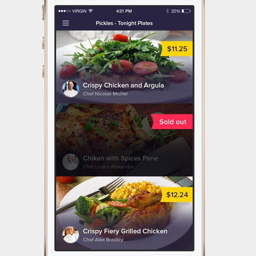 Restaurant Mobile App Design