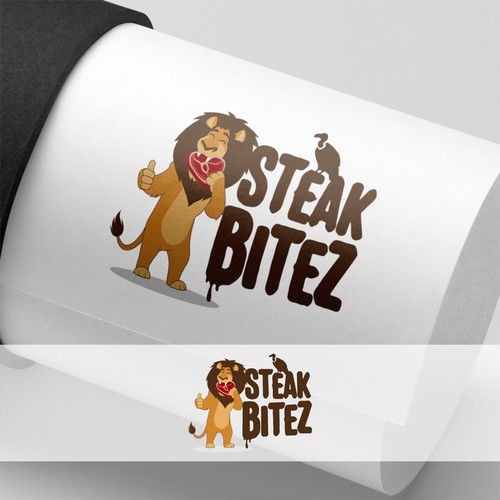 logo design steak frozen