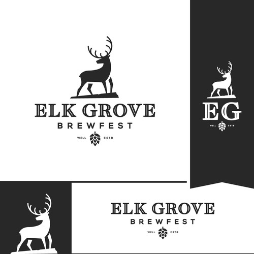 Elk design for a brewing company