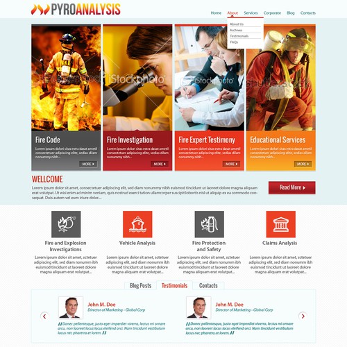New website design wanted for PyroAnalysis