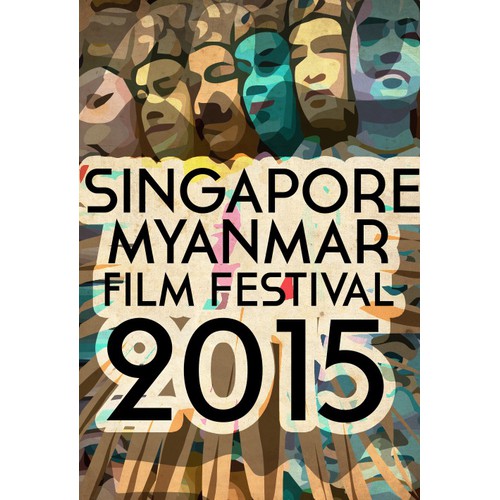 Creative interactive poster design for the Singapore Myanmar Film Festival