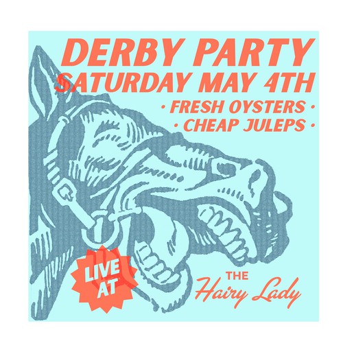 Derby Day Poster for Neighborhood Bar