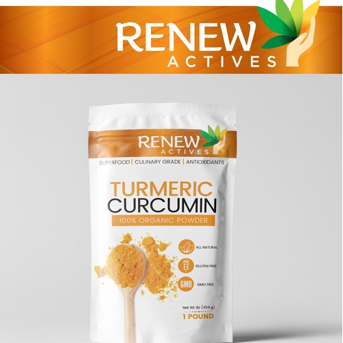 Packaging design for Turmeric powder